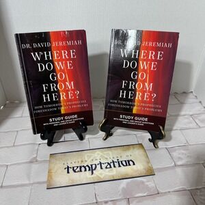 Dr David Jeremiah Where‎ Do We Go From Here Study Guide Lot 2 Books & Bookmark